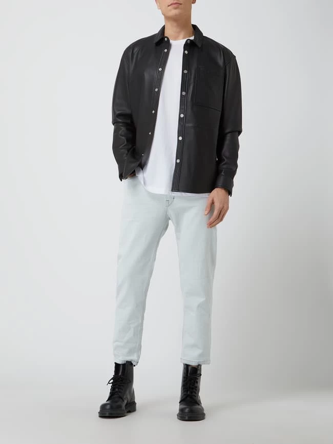 Am billigsten ? YOUNG POETS SOCIETY Hemdjacke Aus Schafsleder Modell 'Dax' - Schwarz ✨ 1 Am billigsten ? YOUNG POETS SOCIETY Hemdjacke Aus Schafsleder Modell 'Dax' - Schwarz ✨