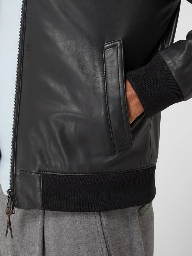 Auslauf ? Windsor Lederjacke Mit Wattierung Modell 'Borello' - Schwarz ? 3 Auslauf ? Windsor Lederjacke Mit Wattierung Modell 'Borello' - Schwarz ? – Bild 3