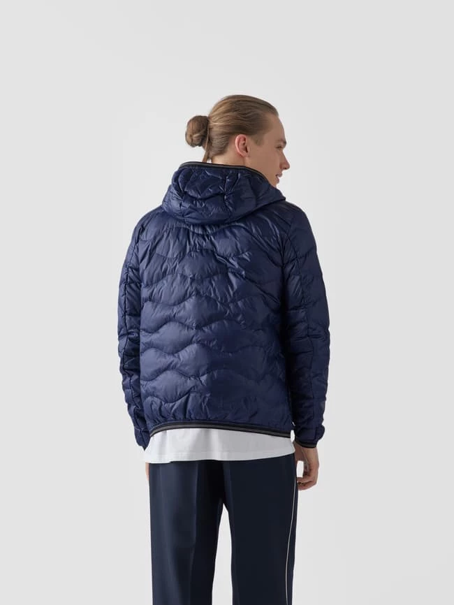 Aktion ? Blauer USA Daunenjacke Mit Kapuze - Marineblau ? 6 Aktion ? Blauer USA Daunenjacke Mit Kapuze - Marineblau ? – Bild 6