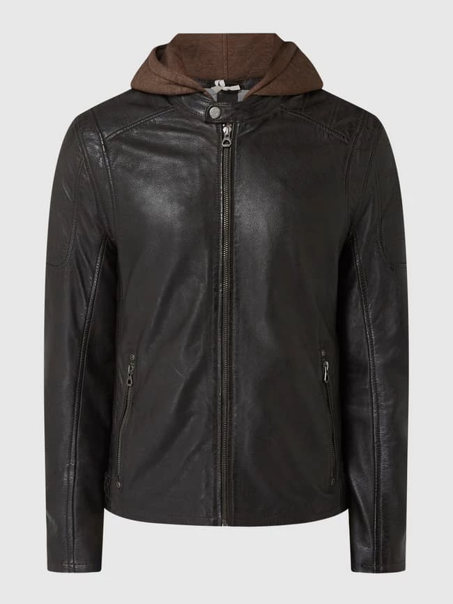 Neu ? Gipsy Regular Fit Lederjacke Mit Abnehmbarer Kapuze Modell 'Rylo' - Dunkelbraun ✔️ 2 Neu ? Gipsy Regular Fit Lederjacke Mit Abnehmbarer Kapuze Modell 'Rylo' - Dunkelbraun ✔️ – Bild 2