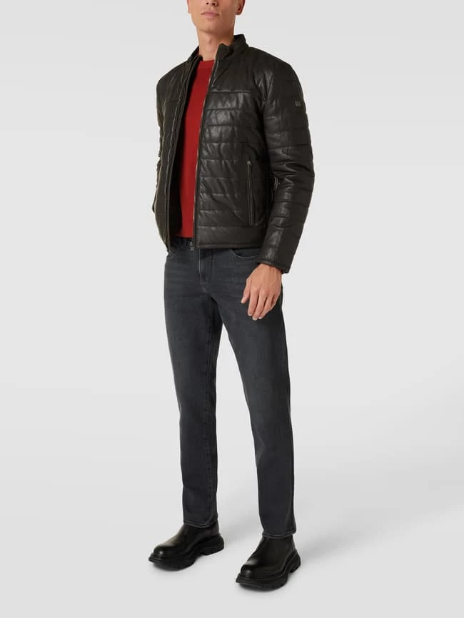 Großhandel ? JOOP! ? Jeans Lederjacke Mit Label-Details - Olivgrün ⌛ 1 Großhandel ? JOOP! ? Jeans Lederjacke Mit Label-Details - Olivgrün ⌛