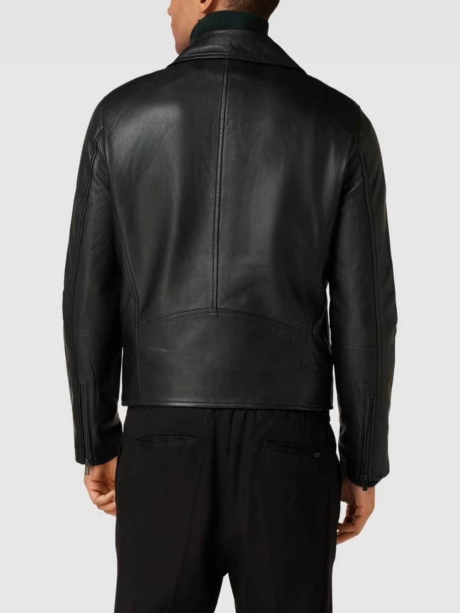 Neu ⌛ THE KOOPLES Lederjacke Mit Reverskragen Modell 'BLOUSON' - Schwarz ? 5 Neu ⌛ THE KOOPLES Lederjacke Mit Reverskragen Modell 'BLOUSON' - Schwarz ? – Bild 5