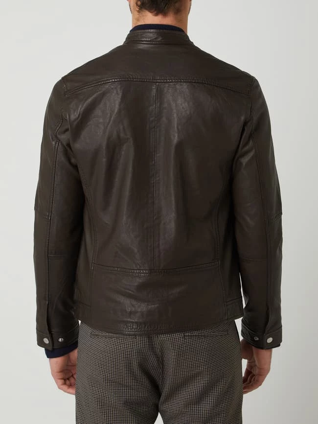 Am billigsten ⭐ Matinique Lederjacke Im Biker-Look Modell 'Adron' - Mittelbraun ✔️ 5 Am billigsten ⭐ Matinique Lederjacke Im Biker-Look Modell 'Adron' - Mittelbraun ✔️ – Bild 5