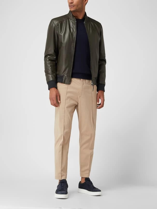 Am billigsten ✨ Windsor Lederjacke Mit Wattierung Modell 'Borello' - Olivgrün ? 1 Am billigsten ✨ Windsor Lederjacke Mit Wattierung Modell 'Borello' - Olivgrün ?