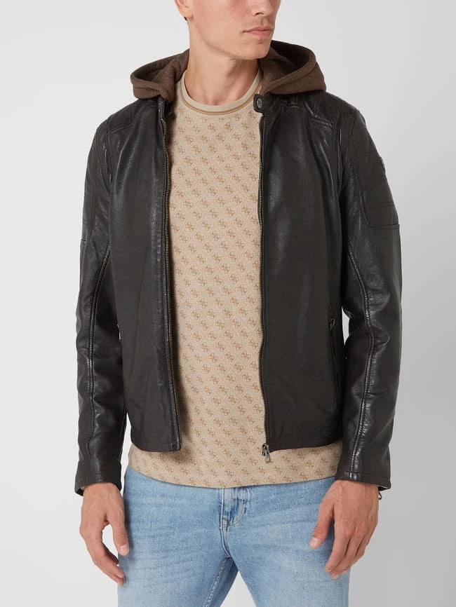 Neu ? Gipsy Regular Fit Lederjacke Mit Abnehmbarer Kapuze Modell 'Rylo' - Dunkelbraun ✔️ 4 Neu ? Gipsy Regular Fit Lederjacke Mit Abnehmbarer Kapuze Modell 'Rylo' - Dunkelbraun ✔️ – Bild 4