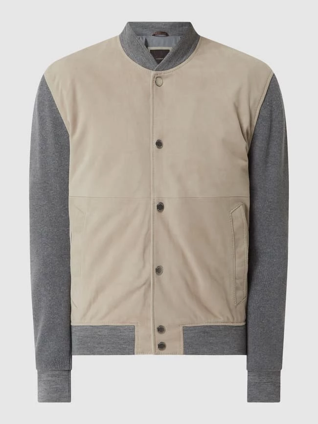 Am billigsten ✔️ Windsor Lederjacke Mit Kontrastärmeln Modell 'Livorno' - Beige ? 2 Am billigsten ✔️ Windsor Lederjacke Mit Kontrastärmeln Modell 'Livorno' - Beige ? – Bild 2