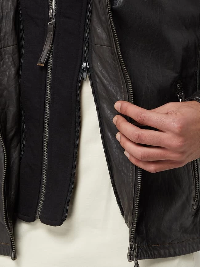 Blitzangebot ? Gipsy Lederjacke Mit Kapuze Modell 'Ryan' - Anthrazit ? 5 Blitzangebot ? Gipsy Lederjacke Mit Kapuze Modell 'Ryan' - Anthrazit ? – Bild 5