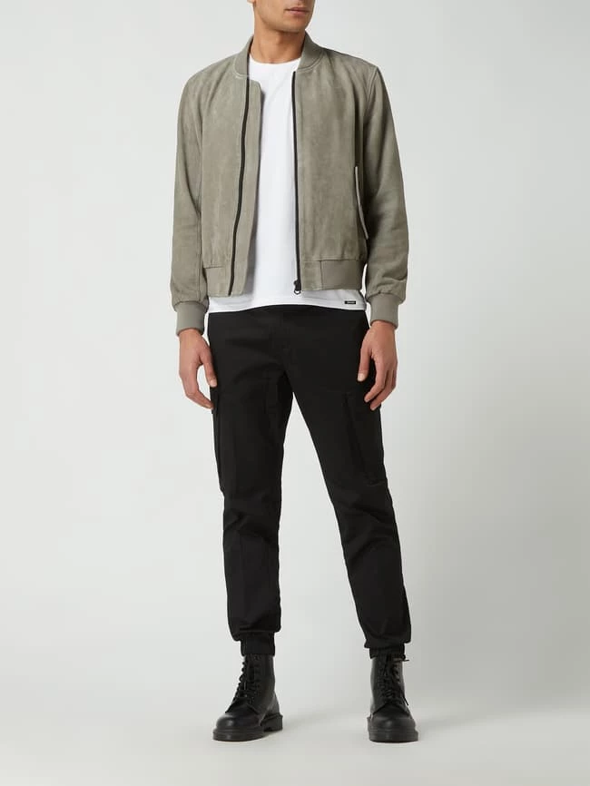 Schlussverkauf ? Denham Blouson Aus Veloursleder Modell 'Woodford' - Hellgrau ? 1 Schlussverkauf ? Denham Blouson Aus Veloursleder Modell 'Woodford' - Hellgrau ?