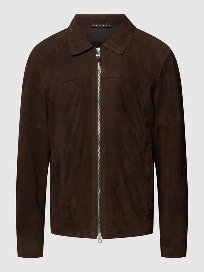 Bestes Angebot ❤️ Windsor Lederjacke Mit Kentkragen Modell 'Bareto' - Dunkelbraun ? 2 Bestes Angebot ❤️ Windsor Lederjacke Mit Kentkragen Modell 'Bareto' - Dunkelbraun ? – Bild 2