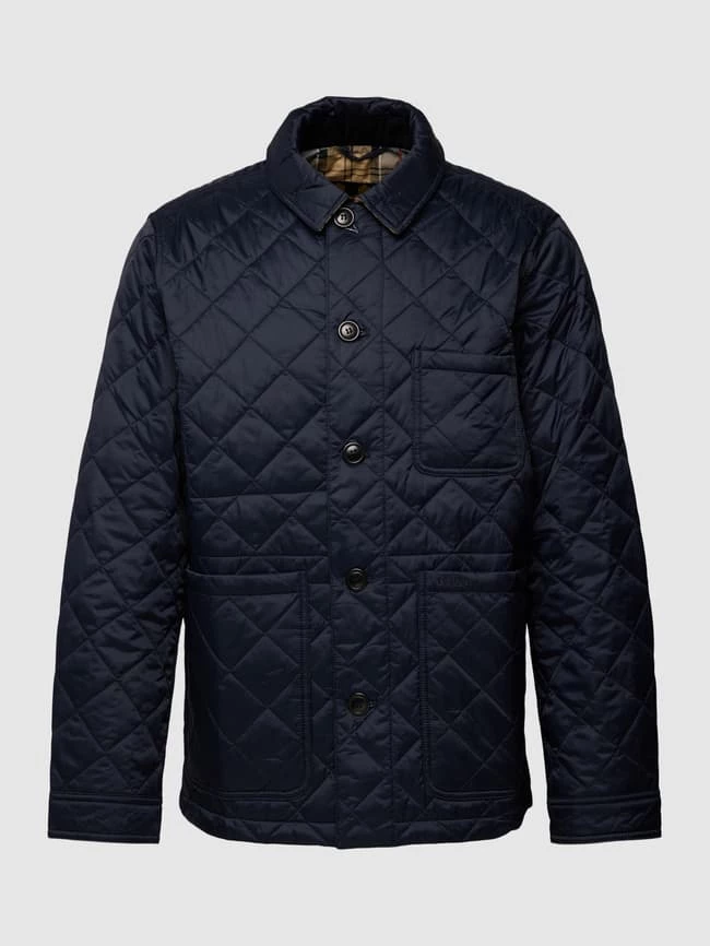 Billig ? Barbour Jacke Mit Knopfverschluss Modell 'KENNING QUILT' - Marineblau ⌛ 2 Billig ? Barbour Jacke Mit Knopfverschluss Modell 'KENNING QUILT' - Marineblau ⌛ – Bild 2