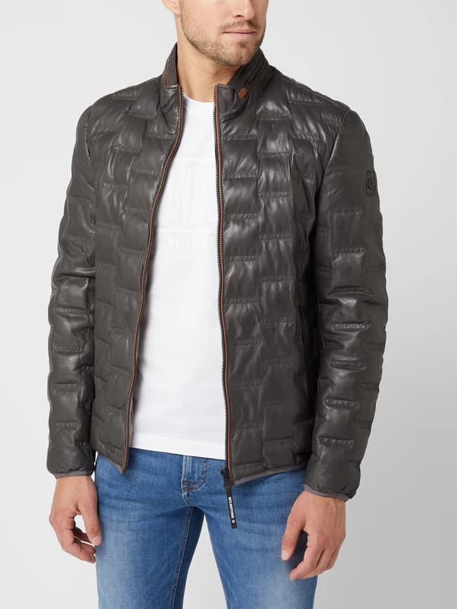 Rabatt ? Milestone Lederjacke Mit Steppnähten Modell 'Aversa' - Anthrazit ? 4 Rabatt ? Milestone Lederjacke Mit Steppnähten Modell 'Aversa' - Anthrazit ? – Bild 4