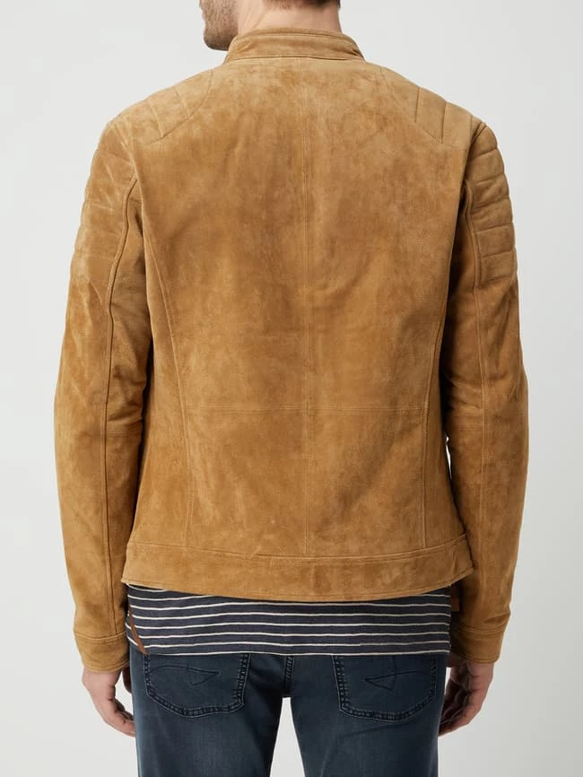 Billig ❤️ Goosecraft Jacke Aus Veloursleder 'Anytime Biker' - Sand ? 5 Billig ❤️ Goosecraft Jacke Aus Veloursleder 'Anytime Biker' - Sand ? – Bild 5