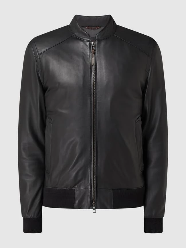 Auslauf ? Windsor Lederjacke Mit Wattierung Modell 'Borello' - Schwarz ? 2 Auslauf ? Windsor Lederjacke Mit Wattierung Modell 'Borello' - Schwarz ? – Bild 2