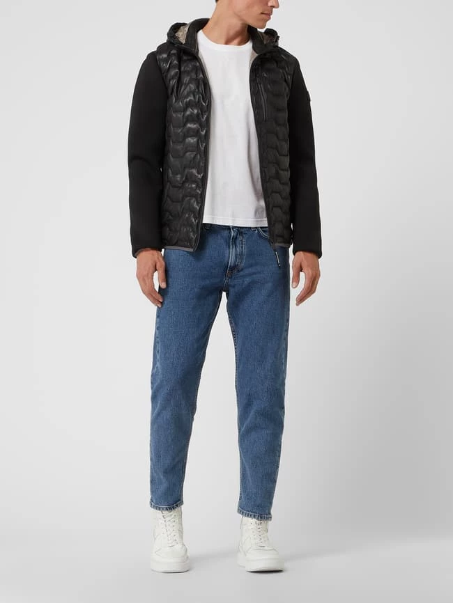 Auslauf ? Milestone Lederjacke Mit Abnehmbarer Kapuze Modell 'Darwin' - Schwarz ? 1 Auslauf ? Milestone Lederjacke Mit Abnehmbarer Kapuze Modell 'Darwin' - Schwarz ?