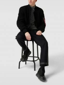 Am billigsten ? Alpha Industries Bomberjacke In Teddyfell-Optik - Schwarz ?