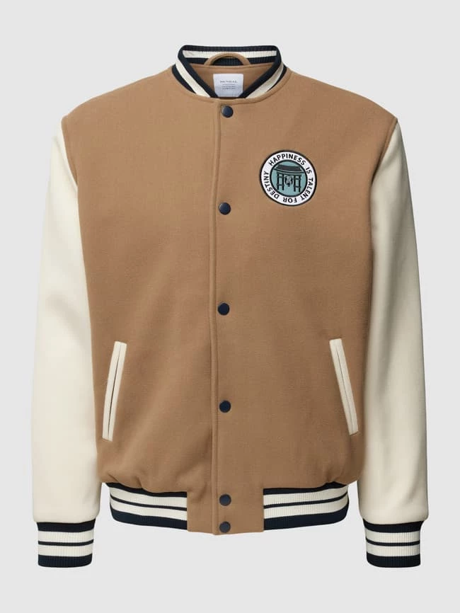 Schlussverkauf ❤️ MCNEAL College-Jacke Mit Motiv-Stitching - Haselnuss Braun ? 2 Schlussverkauf ❤️ MCNEAL College-Jacke Mit Motiv-Stitching - Haselnuss Braun ? – Bild 2