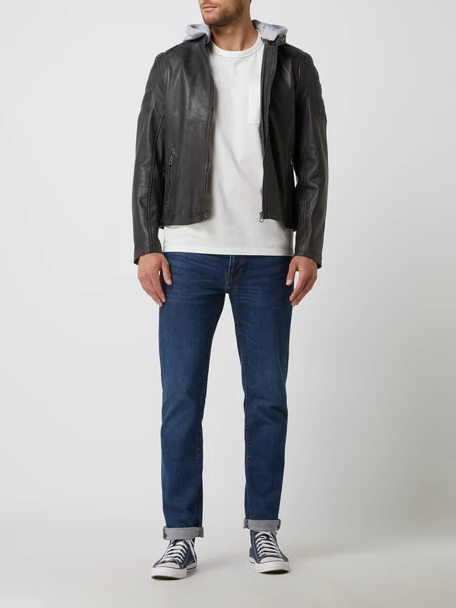 Auslauf ? Gipsy Lederjacke Mit Abnehmbarer Kapuze Modell 'Rylo' - Anthrazit ? 1 Auslauf ? Gipsy Lederjacke Mit Abnehmbarer Kapuze Modell 'Rylo' - Anthrazit ?