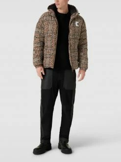 Bestes Angebot ? KARL KANI Steppjacke Aus Baumwolle Mit Paisley-Dessin - Mittelbraun ?