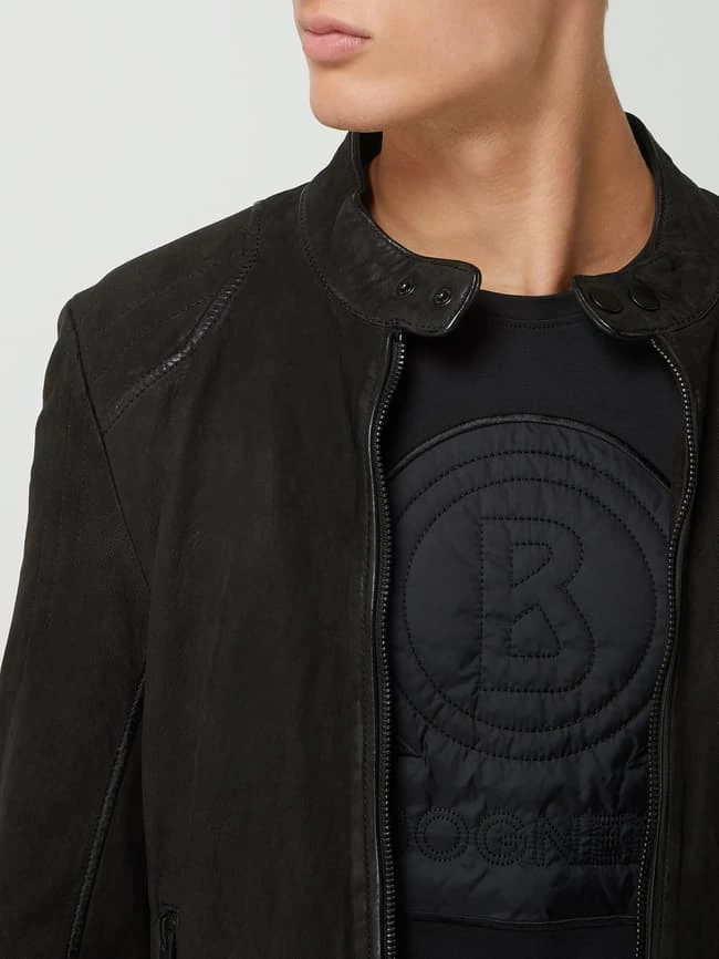 Budget ? Gipsy Slim Fit Lederjacke Aus Veloursleder Modell 'Shion' - Schwarz ? 3 Budget ? Gipsy Slim Fit Lederjacke Aus Veloursleder Modell 'Shion' - Schwarz ? – Bild 3