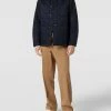 Billig ? Barbour Jacke Mit Knopfverschluss Modell 'KENNING QUILT' - Marineblau ⌛
