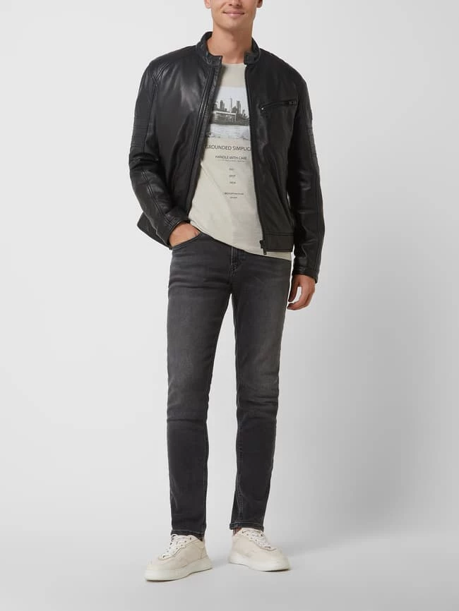 Billig ? Strellson Lederjacke Aus Lammleder Modell 'Bexley' - Wattiert - Schwarz ⌛ 1 Billig ? Strellson Lederjacke Aus Lammleder Modell 'Bexley' - Wattiert - Schwarz ⌛