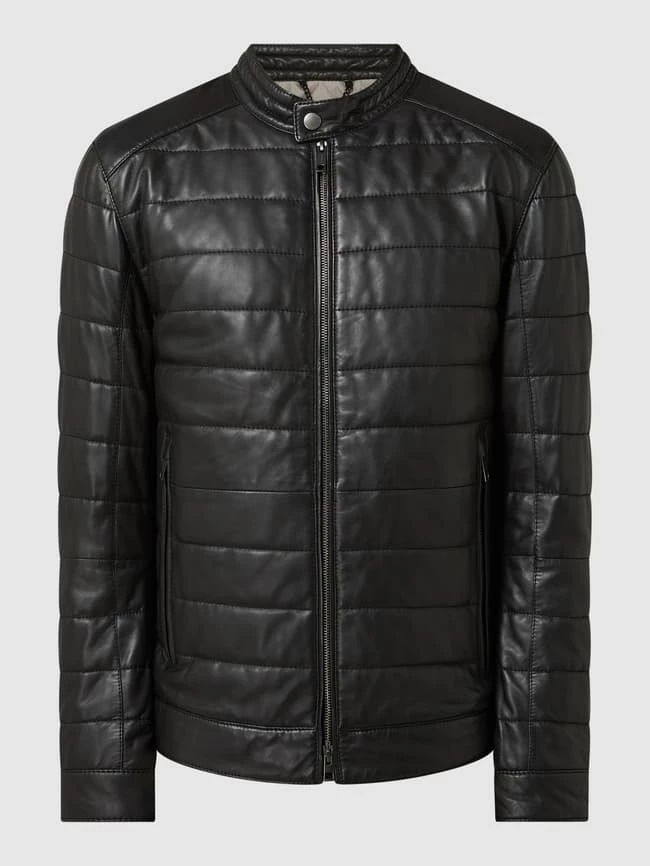 Aktion ? Strellson Lederjacke Aus Lammleder Modell 'Torre' - Schwarz ⭐ 2 Aktion ? Strellson Lederjacke Aus Lammleder Modell 'Torre' - Schwarz ⭐ – Bild 2