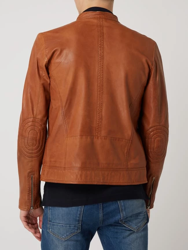 Budget ⌛ Goosecraft Lederjacke Im Biker-Look Modell 'Kyll' - Cognac ? 5 Budget ⌛ Goosecraft Lederjacke Im Biker-Look Modell 'Kyll' - Cognac ? – Bild 5