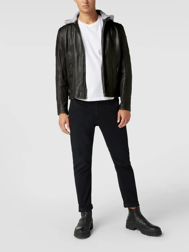 Brandneu ? Gipsy Lederjacke Mit Abnehmbarer Kapuze Modell 'Rylo' - Anthrazit ? 1 Brandneu ? Gipsy Lederjacke Mit Abnehmbarer Kapuze Modell 'Rylo' - Anthrazit ?