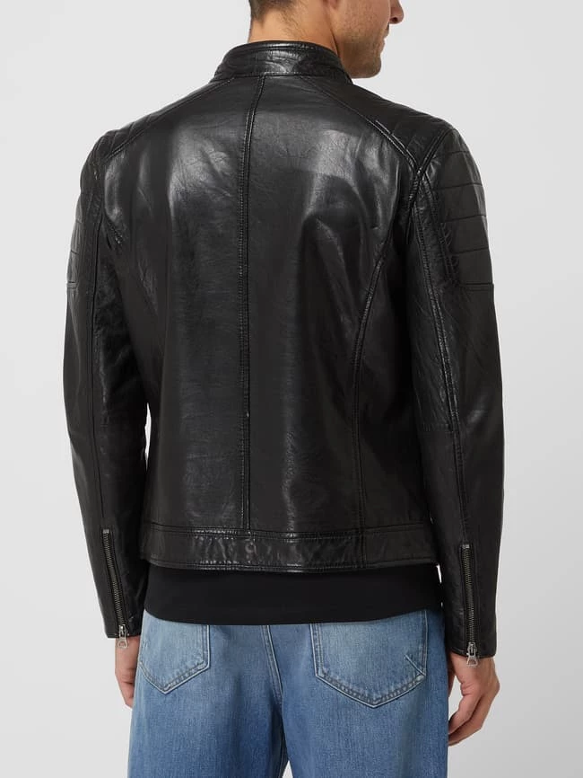 Coupon ? Gipsy Lederjacke Mit Stehkragen Modell 'Derry' - Schwarz ✔️ 5 Coupon ? Gipsy Lederjacke Mit Stehkragen Modell 'Derry' - Schwarz ✔️ – Bild 5