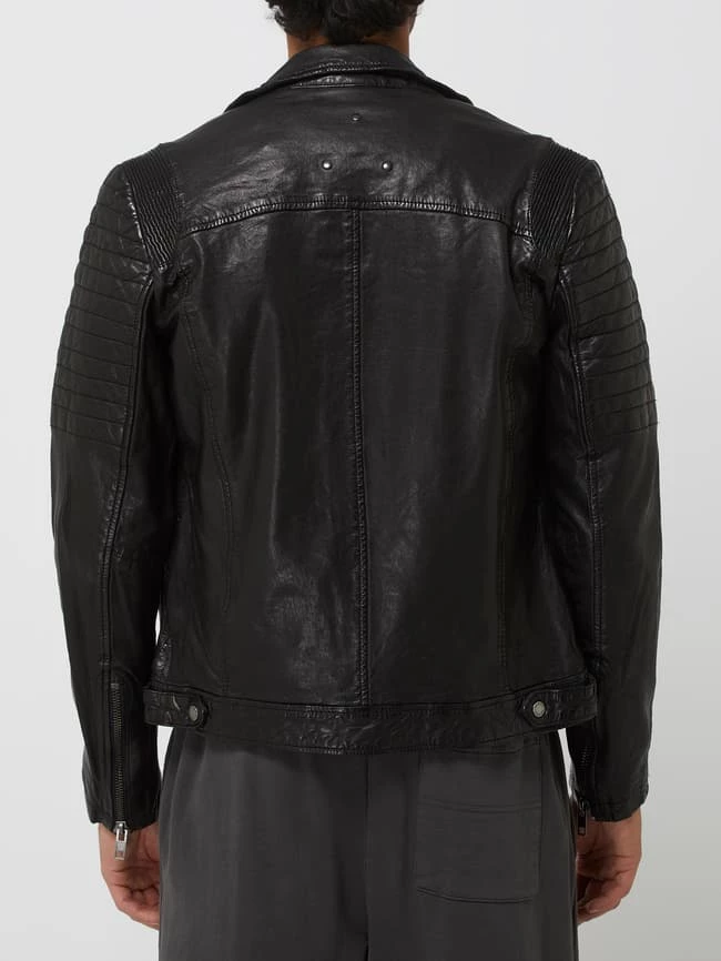 Rabatt ? Be Edgy Lederjacke Aus Lammnappa - Schwarz ✔️ 6 Rabatt ? Be Edgy Lederjacke Aus Lammnappa - Schwarz ✔️ – Bild 6