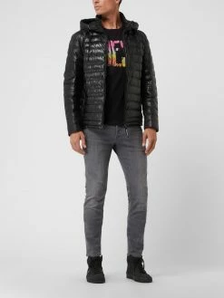 Angebote ? Milestone Lederjacke Mit Kapuze Modell 'Trento' - Schwarz ?