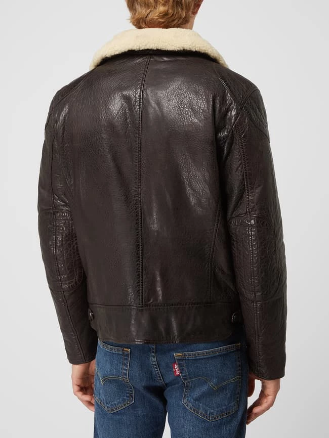 Budget ? Milestone Lederjacke Aus Lammnappa Modell 'Benjamin' - Dunkelbraun ? 6 Budget ? Milestone Lederjacke Aus Lammnappa Modell 'Benjamin' - Dunkelbraun ? – Bild 6