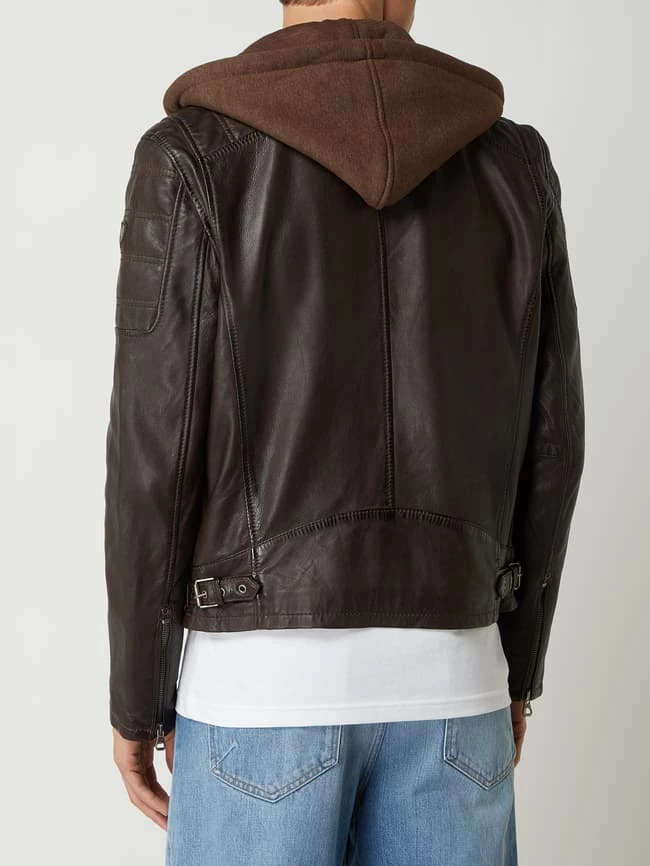 Bester Verkauf ? Gipsy Regular Fit Lederjacke Im Biker-Look Modell 'Rylo' - Dunkelbraun ? 5 Bester Verkauf ? Gipsy Regular Fit Lederjacke Im Biker-Look Modell 'Rylo' - Dunkelbraun ? – Bild 5