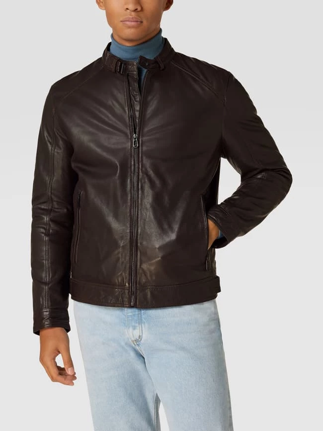 Beste Bewertungen von ? JOOP! Collection Lederjacke Mit Stehkragen Modell 'Peel' - Dunkelbraun ? 4 Beste Bewertungen von ? JOOP! Collection Lederjacke Mit Stehkragen Modell 'Peel' - Dunkelbraun ? – Bild 4