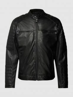 Billig ? JOOP! ? Jeans Lederjacke Mit Stehkragen Modell 'Baldo' - Schwarz ❤️