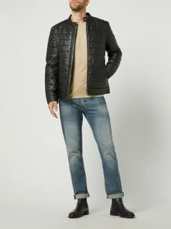 Aktion ? Strellson Lederjacke Aus Lammleder Modell 'Torre' - Schwarz ⭐