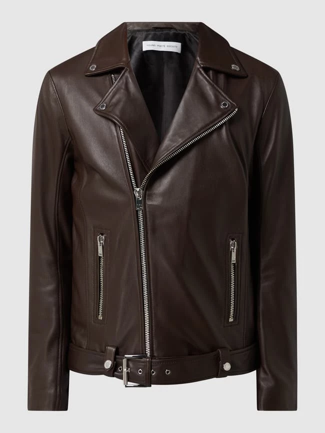 Neu ? YOUNG POETS SOCIETY Lederjacke Im Biker-Look Modell 'Joe' - Dunkelbraun ? 2 Neu ? YOUNG POETS SOCIETY Lederjacke Im Biker-Look Modell 'Joe' - Dunkelbraun ? – Bild 2