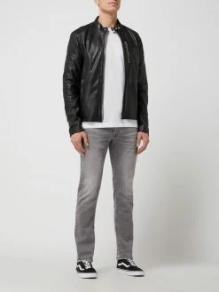 Coupon ? Goosecraft Lederjacke Mit Reißverschlusstaschen Modell 'Galway' - Schwarz ?