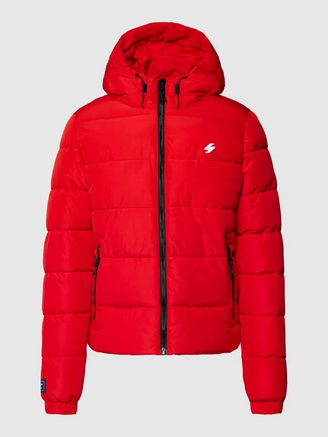 Am billigsten ? Superdry Steppjacke Mit Label-Details - Rot ? 2 Am billigsten ? Superdry Steppjacke Mit Label-Details - Rot ? – Bild 2