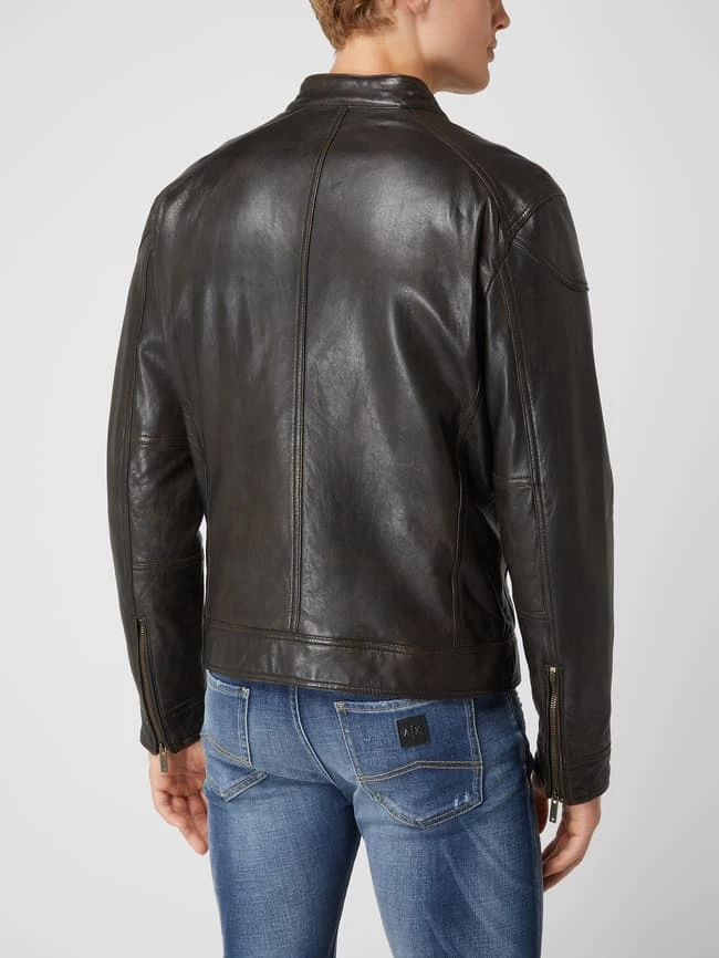 Großhandel ? Strellson Lederjacke Mit Wattierung - Dunkelbraun ? 5 Großhandel ? Strellson Lederjacke Mit Wattierung - Dunkelbraun ? – Bild 5