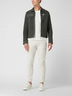 Neu ? Selected Homme Lederjacke Aus Wildleder Modell 'Archive' - Grün ?