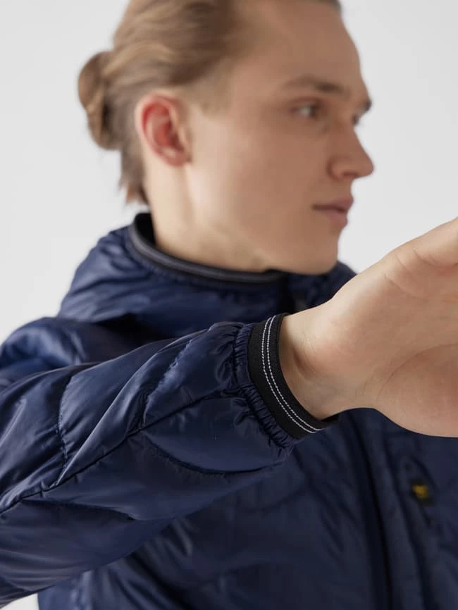 Aktion ? Blauer USA Daunenjacke Mit Kapuze - Marineblau ? 4 Aktion ? Blauer USA Daunenjacke Mit Kapuze - Marineblau ? – Bild 4