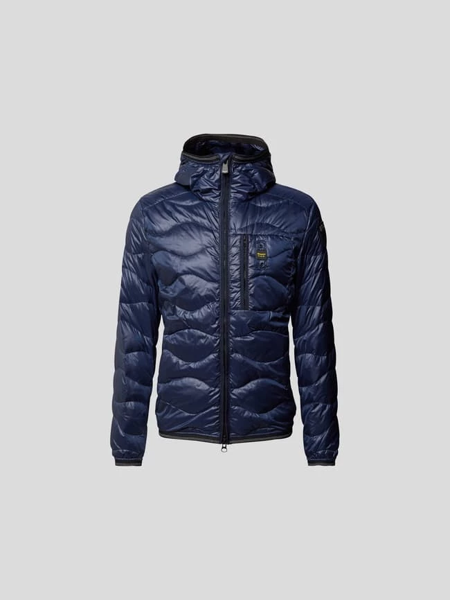 Aktion ? Blauer USA Daunenjacke Mit Kapuze - Marineblau ? 3 Aktion ? Blauer USA Daunenjacke Mit Kapuze - Marineblau ? – Bild 3