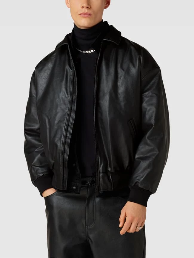 Bestpreis ? REVIEW Jacke In Leder-Optik - Schwarz ? 3 Bestpreis ? REVIEW Jacke In Leder-Optik - Schwarz ? – Bild 3
