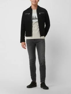Budget ? Selected Homme Lederjacke Aus Wildleder Modell 'Archive' - Schwarz ?