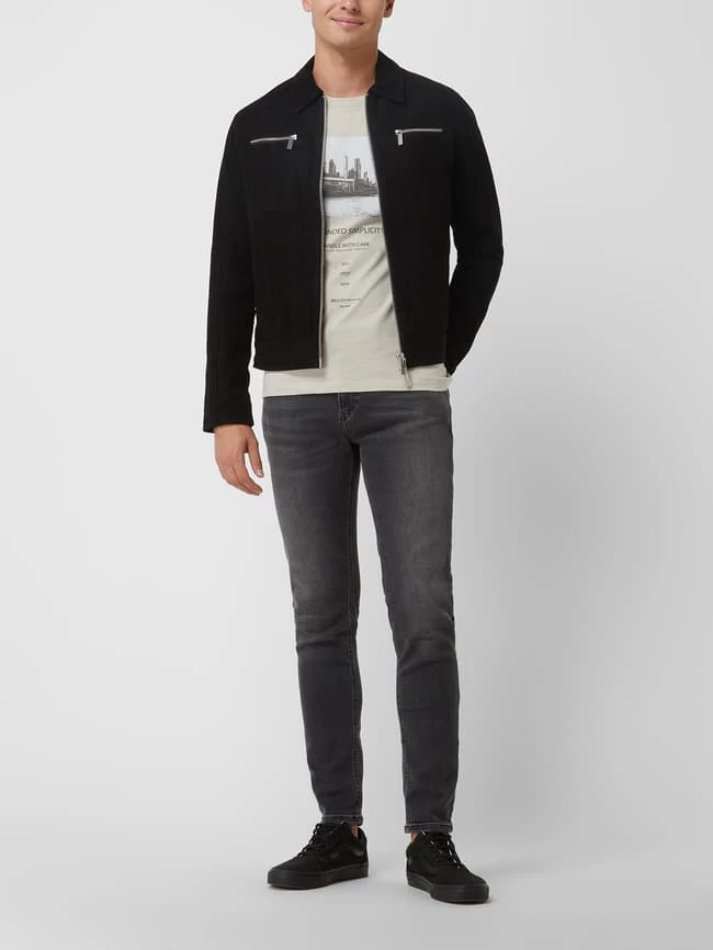 Budget ? Selected Homme Lederjacke Aus Wildleder Modell 'Archive' - Schwarz ? 1 Budget ? Selected Homme Lederjacke Aus Wildleder Modell 'Archive' - Schwarz ?