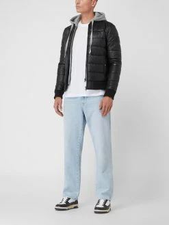 Großhandel ✔️ BULL & BERRY Normal Fit Lederjacke Mit Kapuze - Schwarz ?