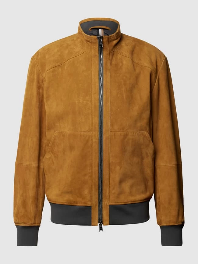 Großhandel ? BOSS Lederjacke Mit Eingrifftaschen Modell 'Mika' - Senfgelb ⭐ 2 Großhandel ? BOSS Lederjacke Mit Eingrifftaschen Modell 'Mika' - Senfgelb ⭐ – Bild 2