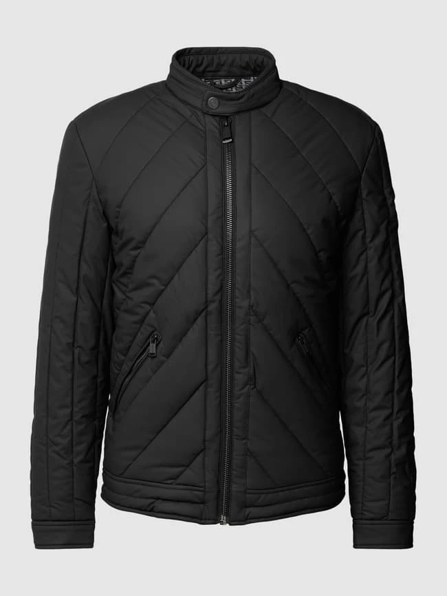 Neu ? Guess Steppjacke Mit Stehkragen - Schwarz ? 2 Neu ? Guess Steppjacke Mit Stehkragen - Schwarz ? – Bild 2