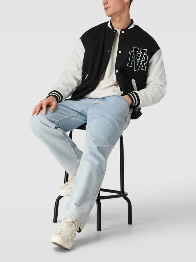 Bester Verkauf ⭐ REVIEW Collegejacke Mit Label-Patch - Schwarz ? 1 Bester Verkauf ⭐ REVIEW Collegejacke Mit Label-Patch - Schwarz ?